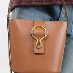 Il Bisonte Accessories Bags Consuelo Bucket Bag Chocolate / 9.5" L X 8" W X 4.75" D