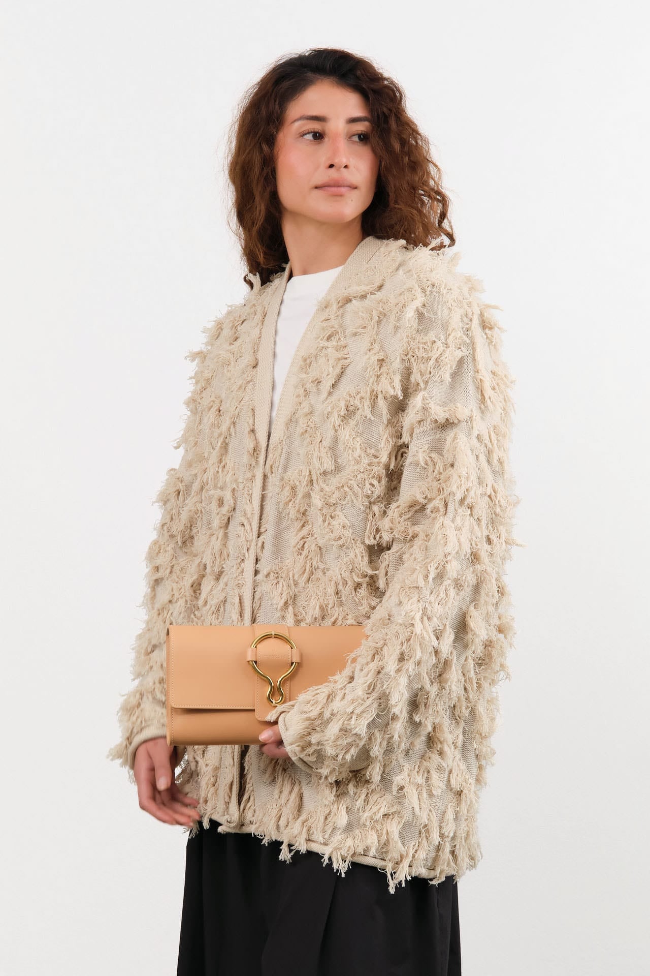 Il Bisonte Accessories Bags Consuelo Clutch Bag in Naturale Naturale / 9.5" L X 6.25" W 1.5" D