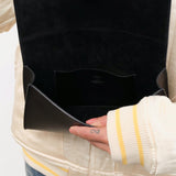 Il Bisonte Accessories Bags Consuelo Clutch Bag in Nero Nero / 9.5" L X 6.25" W 1.5" D