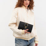 Il Bisonte Accessories Bags Consuelo Clutch Bag in Nero Nero / 9.5" L X 6.25" W 1.5" D