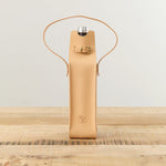 Il Bisonte Home Bar Accessories Cowhide Bottle Holder Naturale / 11.5" L X 3" W X 3" D