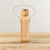 Il Bisonte Home Bar Accessories Cowhide Bottle Holder Naturale / 11.5" L X 3" W X 3" D