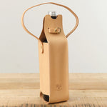 Il Bisonte Home Bar Accessories Cowhide Bottle Holder Naturale / 11.5" L X 3" W X 3" D