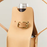 Il Bisonte Home Bar Accessories Cowhide Bottle Holder Naturale / 11.5" L X 3" W X 3" D