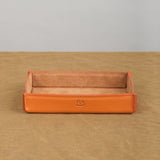 Cowhide Storage Tray by Il Bisonte in Caramel