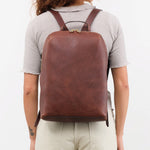 Il Bisonte Accessories Bags Duccio Backpack Bag in Caffe Caffe / 11" L X 15.5" H X 4.25" D