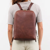 Il Bisonte Accessories Bags Duccio Backpack Bag in Caffe Caffe / 11" L X 15.5" H X 4.25" D
