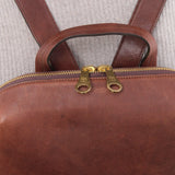Il Bisonte Accessories Bags Duccio Backpack Bag in Caffe Caffe / 11" L X 15.5" H X 4.25" D
