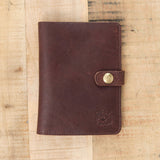 Il Bisonte Medium Classic Snap Wallet in Caffe