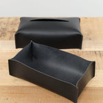 Il Bisonte Home Bath Accessories Kleenex Tissue Dispenser in Nero Nero / 9.75" L X 5.5" W X 3" D