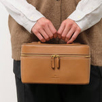 Il Bisonte Accessories Bags Large Musa Beauty Case Gianduia / 9.75" L X 6.25" W X 5.5" D