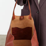 Il Bisonte Designer Brand Italian Leather Le Laudi Tote Bag in Seppia Brown