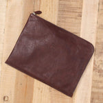 Il Bisonte Accessories Bags Leather Portfolio Caffe / 13" L X 9.75" W X 0.5" D