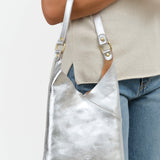 Malibu Shoulder Bag in Metallic Silver