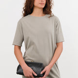 Il Bisonte Accessories Bags Manuela Clutch Bag in Nero Nero / 10.25" L X 5" H X 1.5" D