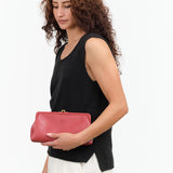 Manuela Clutch Bag in Rosso