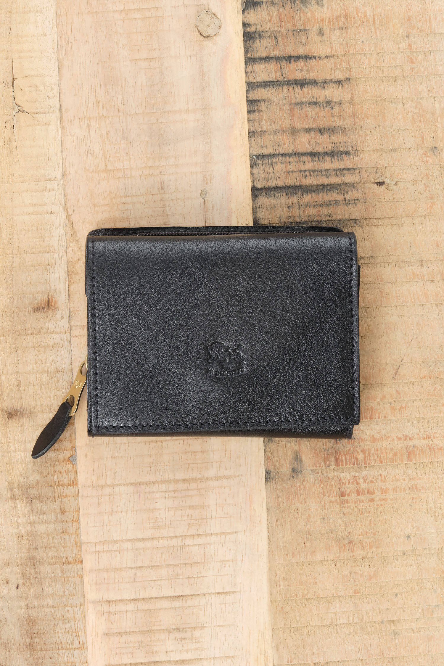 Il Bisonte Medium Classic Wallet in Nero