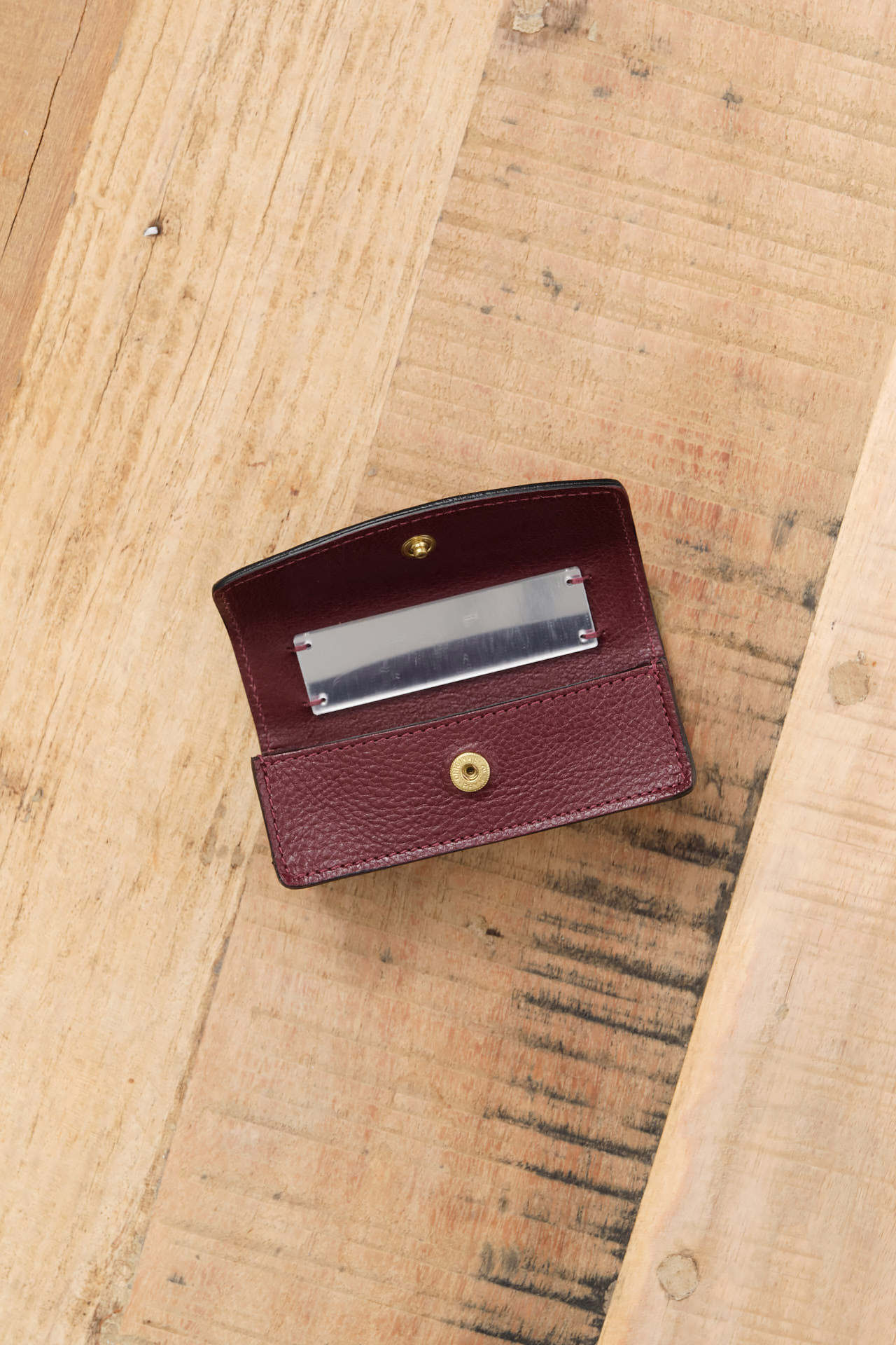Il Bisonte Accessories Bags Musa Lipstick Holder in Black Cherry Black Cherry / 4" L X 1.5" W X 1.25" D