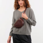 Il Bisonte Accessories Bags Oliveta Belt Bag in Caffe Caffe / 11" L X 6" W X 0.5" D