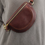 Il Bisonte Accessories Bags Oliveta Belt Bag in Caffe Caffe / 11" L X 6" W X 0.5" D