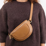 Il Bisonte Accessories Bags Oliveta Belt Bag in Gianduia Gianduia / 11" L X 6" W X 0.5" D