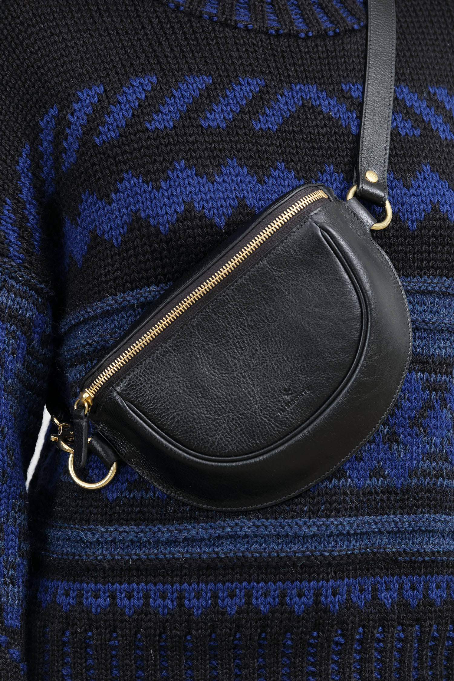 Nero Oliveta Belt Bag by Il Bisonte