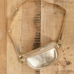 Il Bisonte Accessories Bags Oliveta Belt Bag in Platino Platino / 11" L X 6" H X 2" D