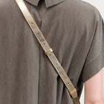 Il Bisonte Accessories Bags Oliveta Belt Bag in Platino Platino / 11" L X 6" H X 2" D