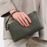 Il Bisonte Accessories Bags Oriuolo Clutch Bag Forest / 9.75" L X 5.5" W X 1.25" D