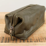 Populonia Cowhide Beauty Case in Forest