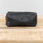 Il Bisonte Populonia Cowhide Leather Beauty Case in Nero Black