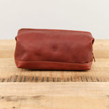 Populonia Cowhide Beauty Case in Sepia