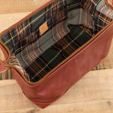 Populonia Cowhide Beauty Case in Sepia