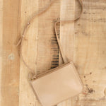 Il Bisonte Accessories Bags Roseto Crossbody Bag in Caffe Latte Caffe Latte / 9.75" L X 7" H X 0.75" D