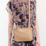 Il Bisonte Accessories Bags Roseto Crossbody Bag in Caffe Latte Caffe Latte / 9.75" L X 7" H X 0.75" D