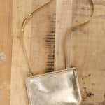 Il Bisonte Accessories Bags Roseto Crossbody Bag in Platino Platino / 9.75" L X 7" H X 0.75" D