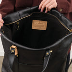 Il Bisonte Accessories Bags Segno Tote Bag Nero / 19.75" L X 14.5" W X 6" D