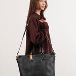 Il Bisonte Accessories Bags Segno Tote Bag Nero / 19.75" L X 14.5" W X 6" D
