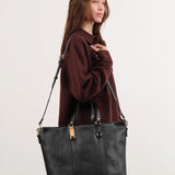 Il Bisonte Accessories Bags Segno Tote Bag Nero / 19.75" L X 14.5" W X 6" D