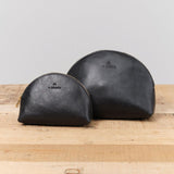 Il Bisonte Accessories Bags Small Bigallo Beauty Case in Nero Nero / 6" L X 4.25" H X 2" D