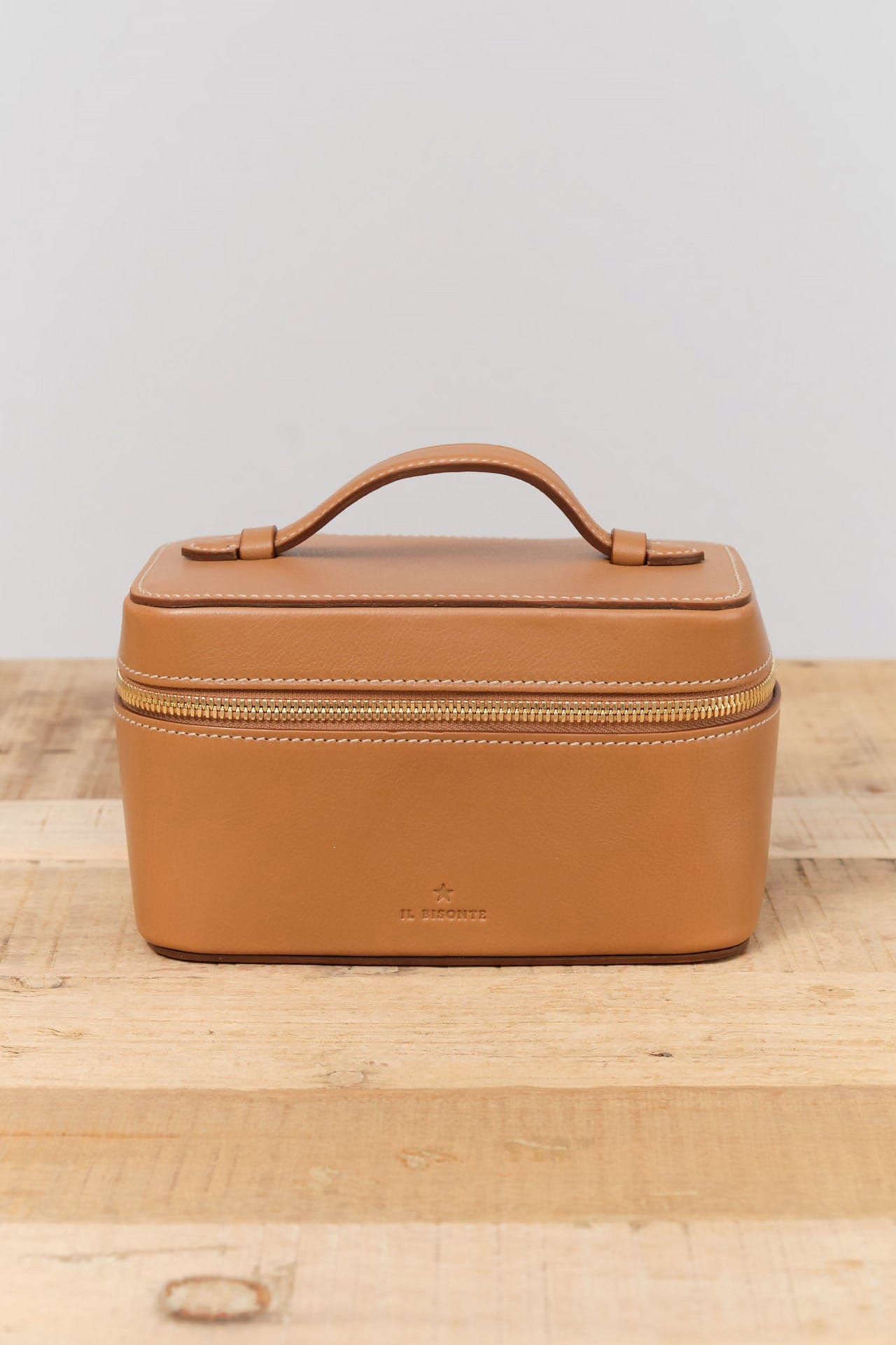 Il Bisonte Accessories Bags Small Musa Beauty Case Gianduia / 7" L X 4.24" W X 4" D