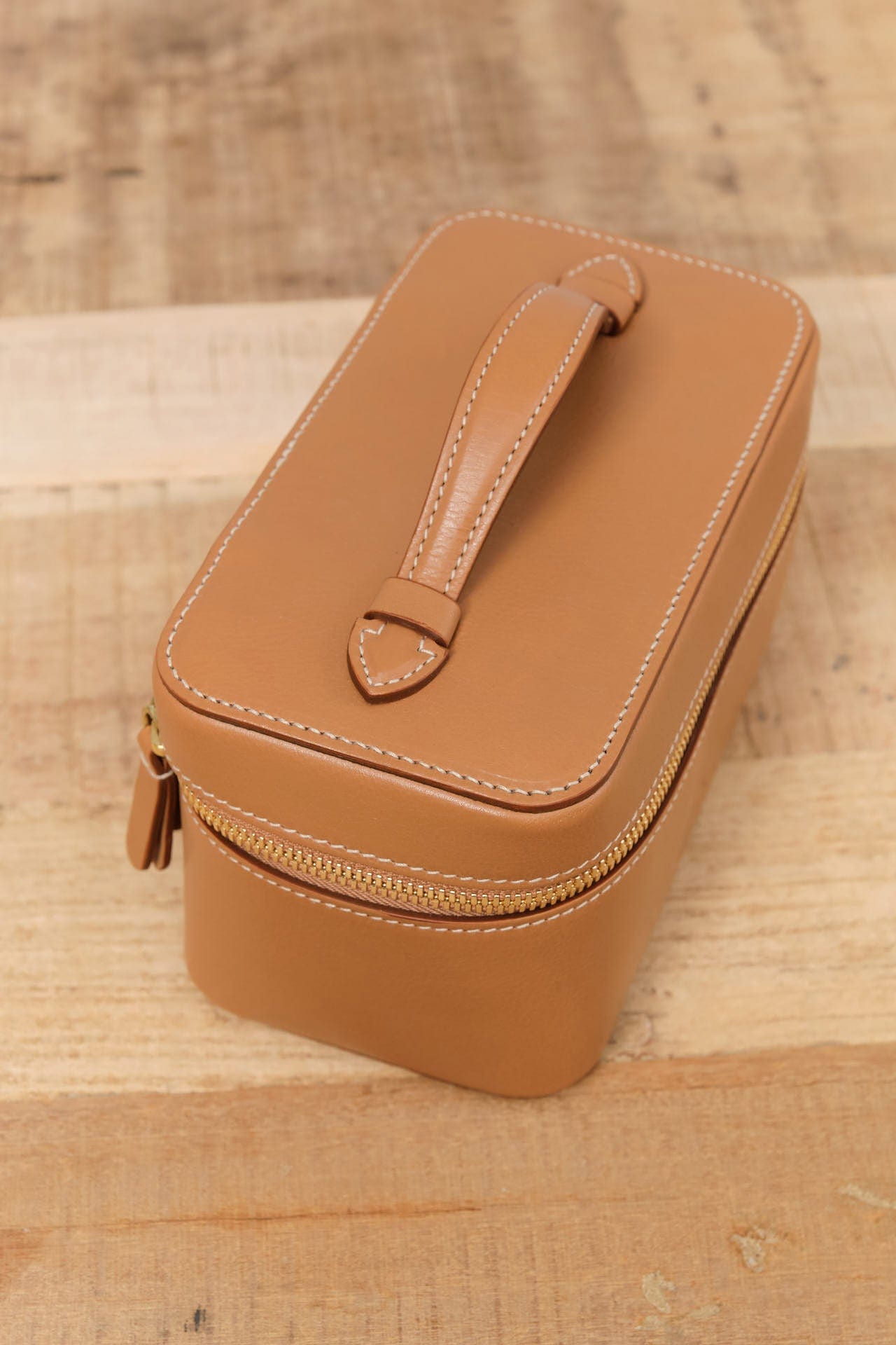 Il Bisonte Accessories Bags Small Musa Beauty Case Gianduia / 7" L X 4.24" W X 4" D