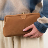 Il Bisonte Accessories Bags Suede Classic Clutch Gianduia / 10.25" L X 6" W 2" D