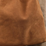 Il Bisonte Accessories Bags Suede Le Laudi Shoulder Bag Gianduia / 13.5" L X 13" W  X 4.25" D