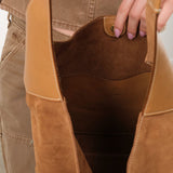 Il Bisonte Accessories Bags Suede Le Laudi Shoulder Bag Gianduia / 13.5" L X 13" W  X 4.25" D