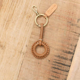 Il Bisonte Accessories Keychains Tessa Key Holder Gianduia / 3" L X 1.5" W X 0.5" D