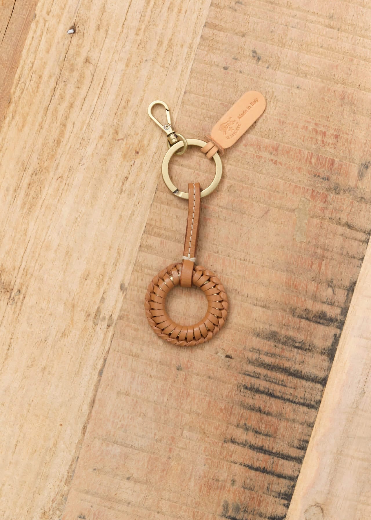 Il Bisonte Accessories Keychains Tessa Key Holder Gianduia / 3" L X 1.5" W X 0.5" D