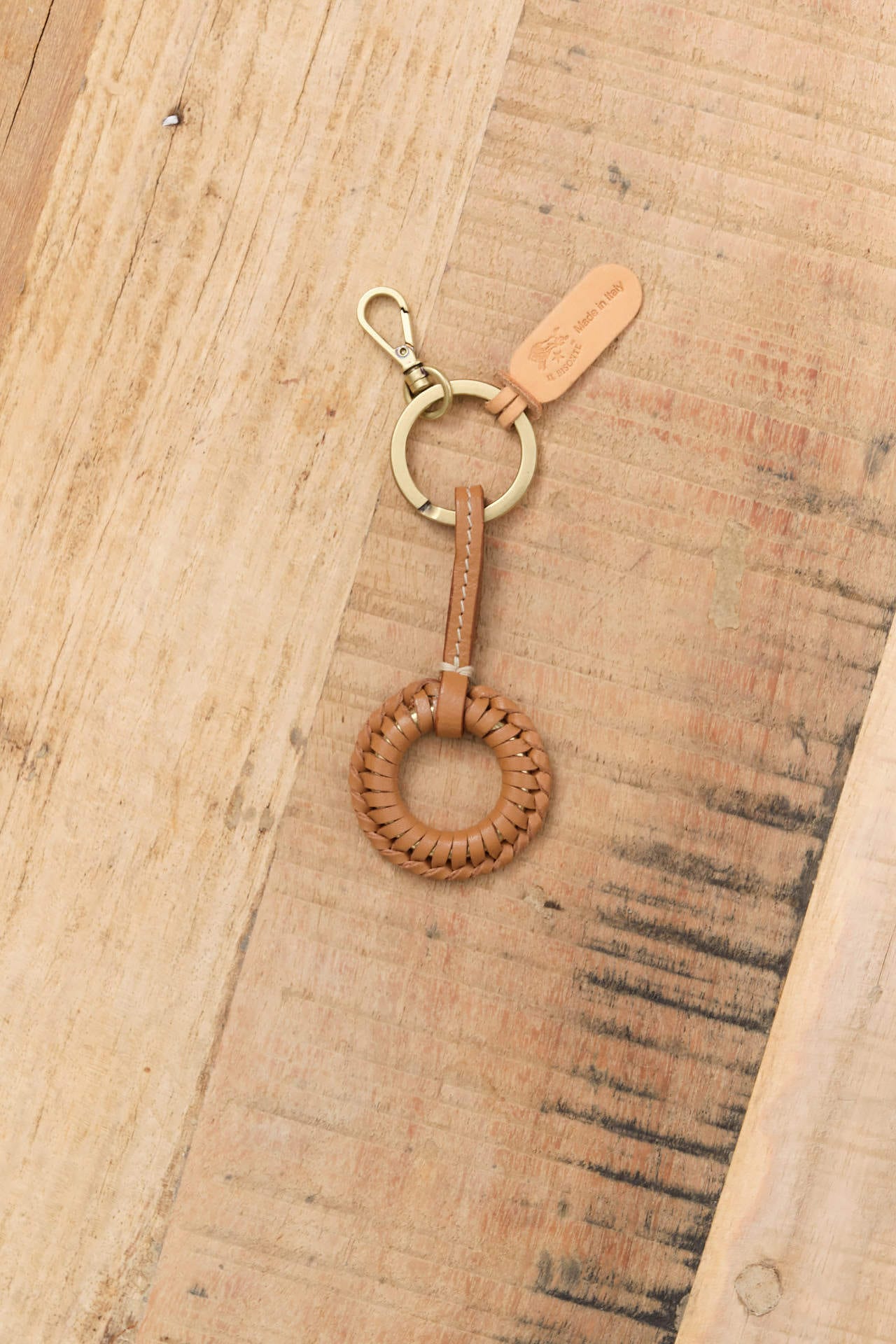 Il Bisonte Accessories Keychains Tessa Key Holder Gianduia / 3" L X 1.5" W X 0.5" D