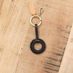 Il Bisonte Accessories Keychains Tessa Key Holder Nero / 3" L X 1.5" W X 0.5" D