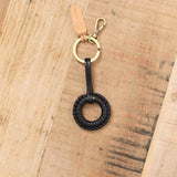 Il Bisonte Accessories Keychains Tessa Key Holder Nero / 3" L X 1.5" W X 0.5" D